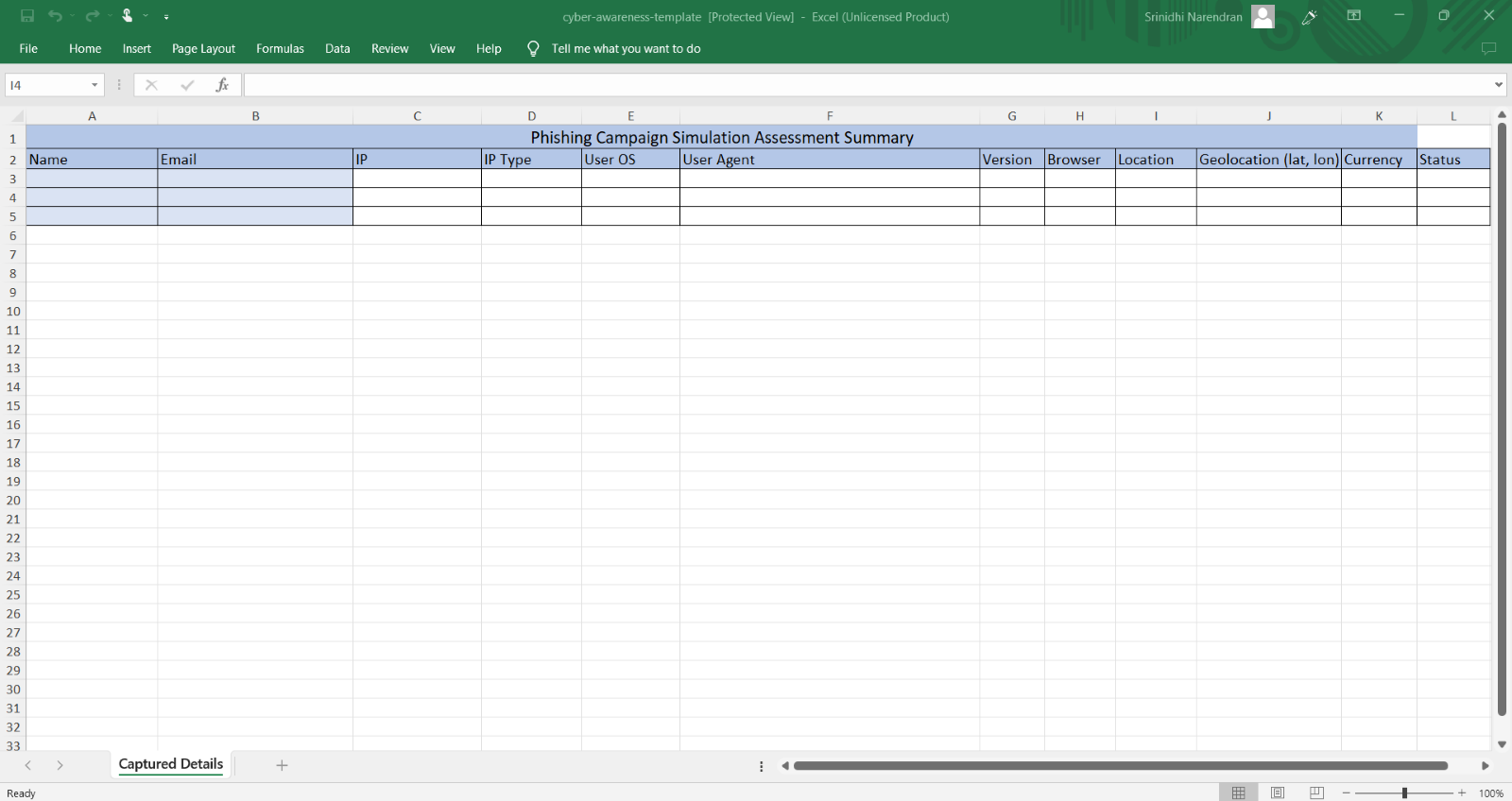 Cyber literacy excel