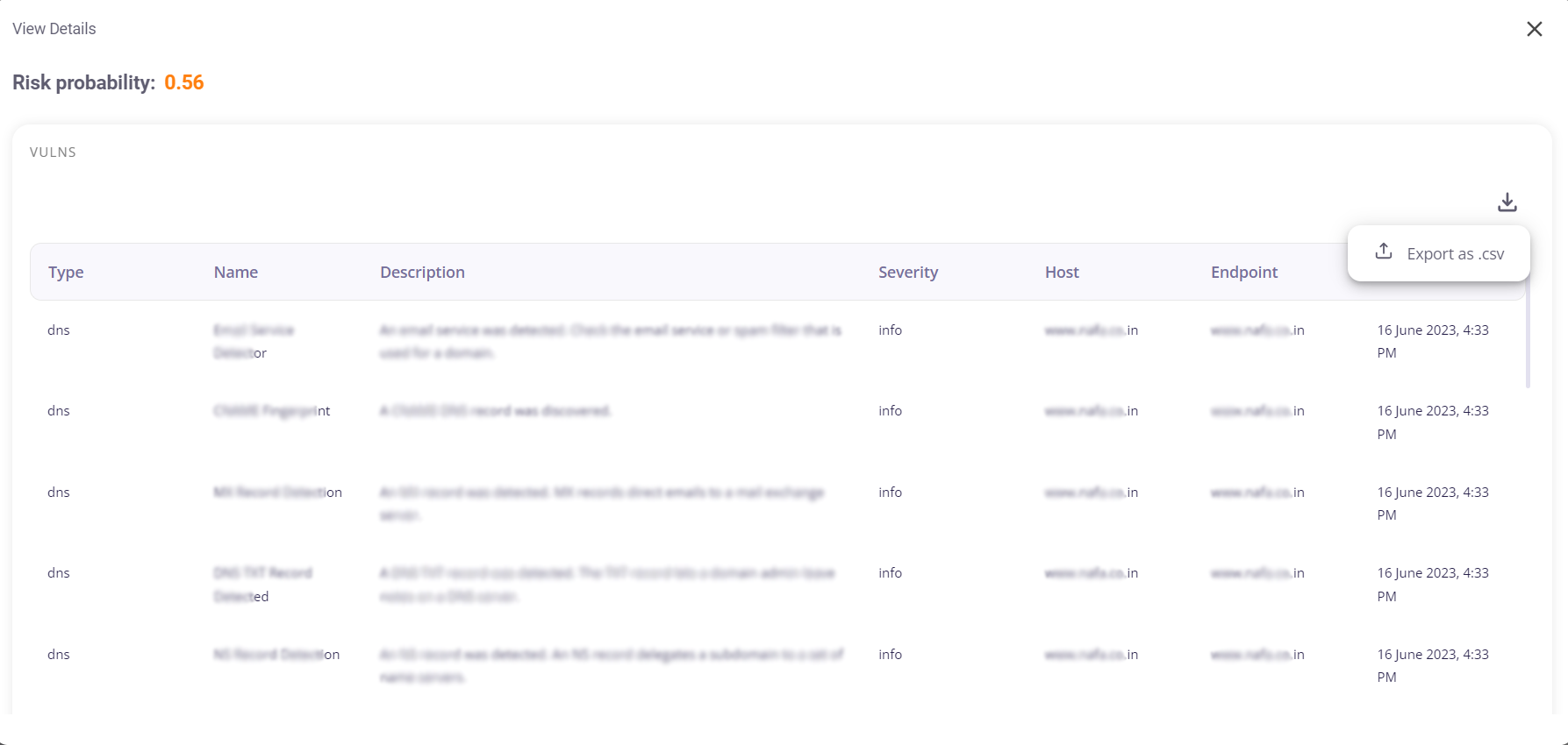 Subdomain details download