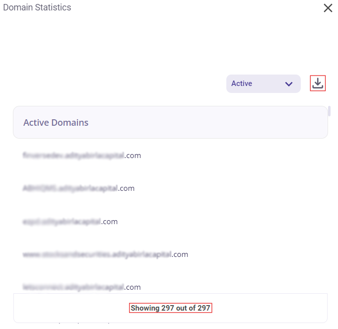 Domain Statistics 3